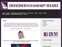 Tablet Screenshot of pickeringtoncommunitytheatre.org